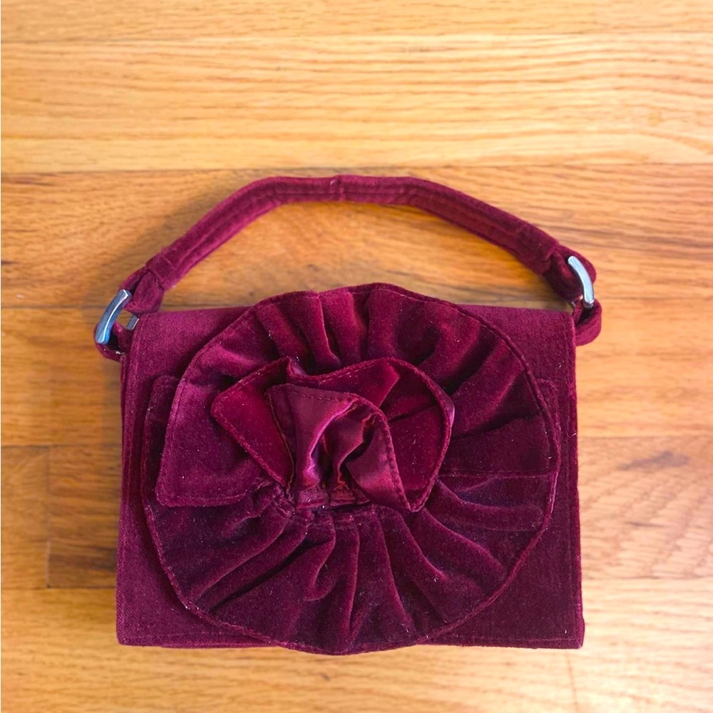 Velvet red bag
